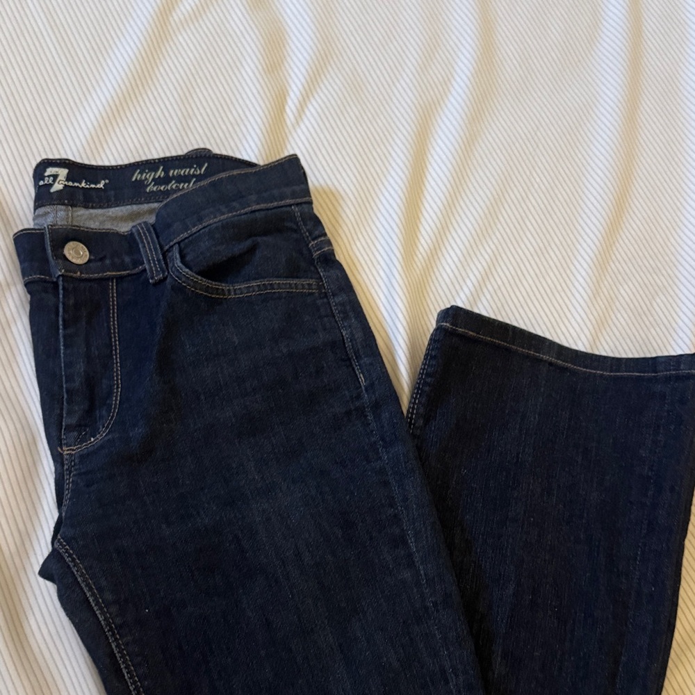 Zara High Rise Indigo Jeans